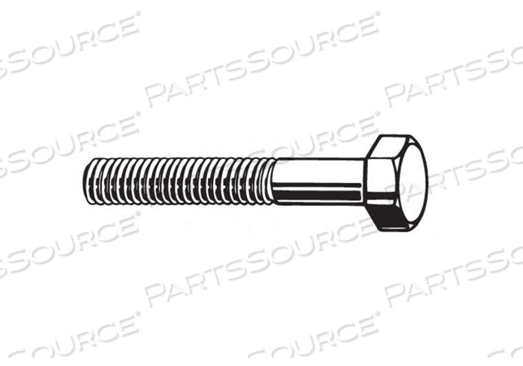 HEX HEAD CAP SCREW, STAINLESS STEEL, A4, PLAIN, M6-1.00, COARSE, 55 MM LG, GLOBALLY SOURCED by Fabory
