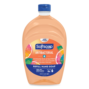 ANTIBACTERIAL LIQUID HAND SOAP REFILLS, FRESH, 50 OZ, ORANGE, 6/CARTON by Softsoap