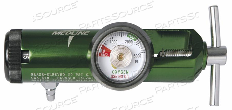 BEST-VALUED MINI OXYGEN REGULATOR, 0-15 LPM, CGA 870 CONNECTION by Medline Industries, Inc. BEST-VALUED MINI OXYGEN REGULATOR, 0-15 LPM, CGA 870 CONNECTION by Medline Industries, Inc.