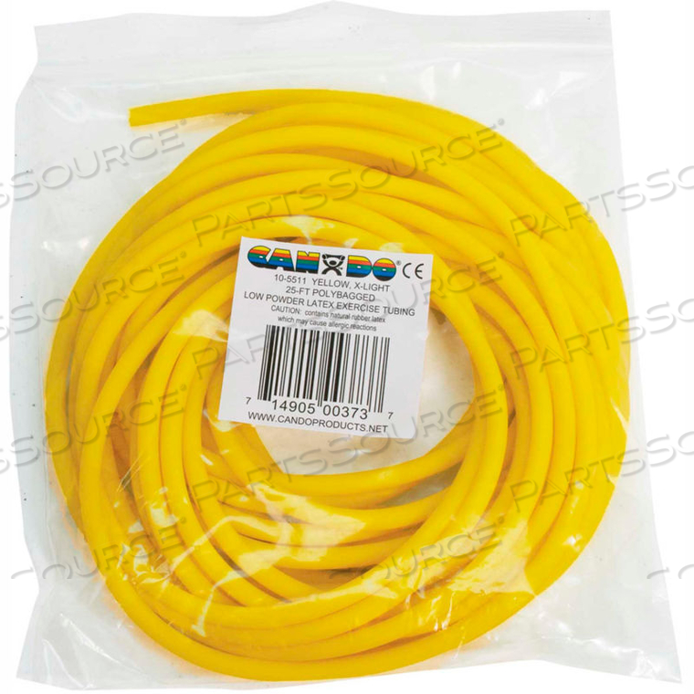 CANDO EXERCISE TUBING, YELLOW, 25 FEET by Fabrication Enterprises