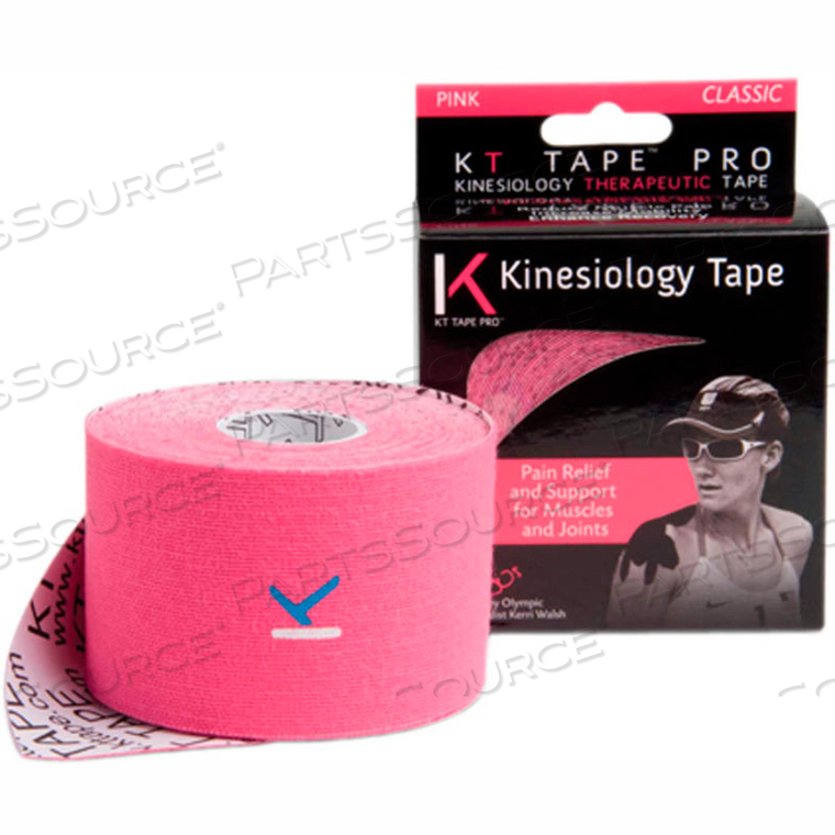 KT TAPE COTTON, 2" X 16', UNCUT, PINK, SET OF 4 ROLLS by Fabrication Enterprises