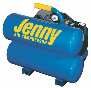 PORTABLE AIR COMPRESSOR 4 GAL TWIN STACK by Jenny