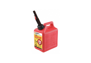 GAS CAN 1 GAL. SELF RED HDPE 9-1/2 H by Midwest Can