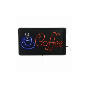 LARGE LED SIGN COFFEE - 22"W X 13"H by Aarco Products