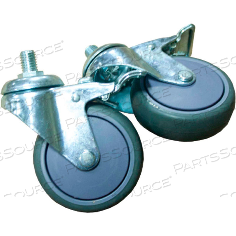 BESTPACK 4" DUAL LOCKING CASTERS by Preferred Plastics & Packaging Co., Inc.
