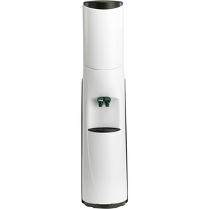 AQUAVERVE BOTTLELESS PACIFIK MODEL COMMERCIAL COLD WATER COOLER W/ FILTRATION - WHITE W/ BLACK TRIM by Elite Holdings Group