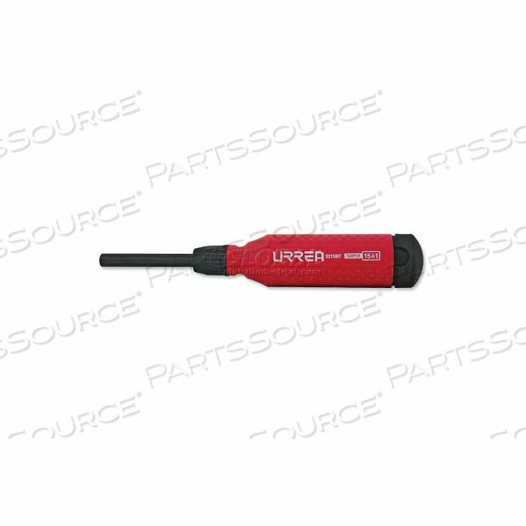 15-1 INTERCHANGEABLE TAMPER PROOF BIT SCREWDRIVER, 8 1/2" LONG, 15 BITS by Urrea Professional Tools