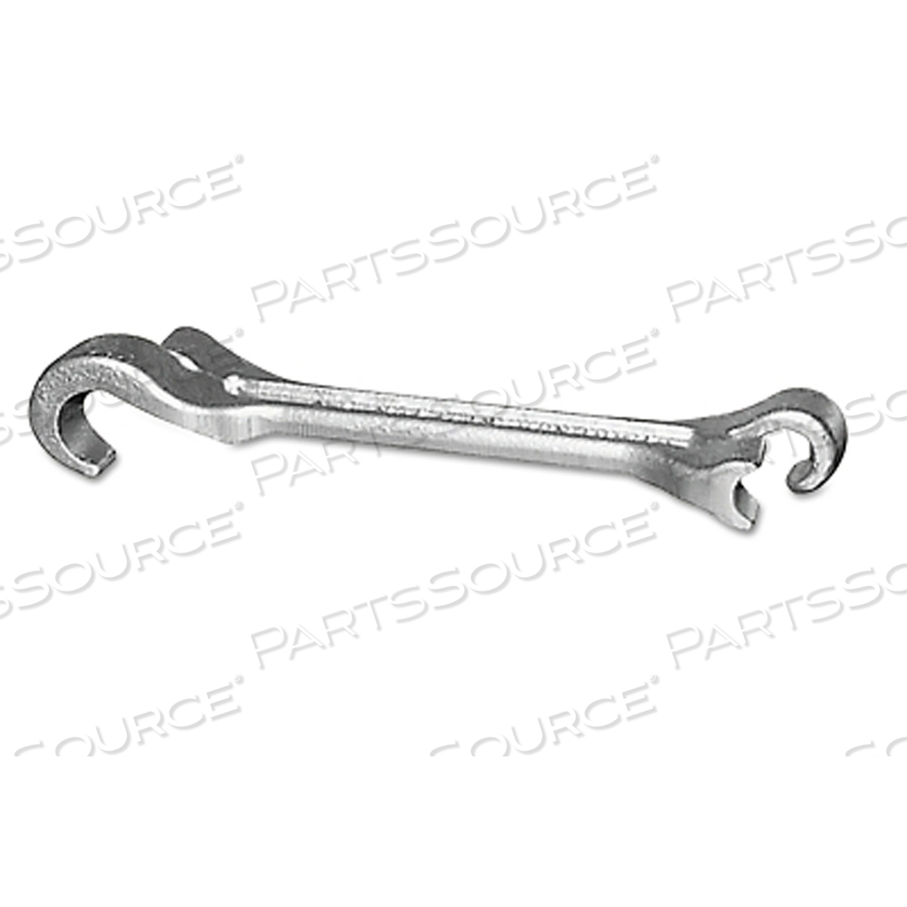 TITAN VALVE WHEEL WRENCH, DOUBLE-END, FORGED ALLOY STEEL, 8 IN OAL, 1/2 IN AND 21/32 IN OPENINGS by Petol TITAN VALVE WHEEL WRENCH, DOUBLE-END, FORGED ALLOY STEEL, 8 IN OAL, 1/2 IN AND 21/32 IN OPENINGS by Petol