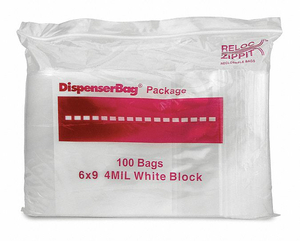 RECLOSABLE BAG STANDARD LDPE SEAL PK1000 by Reloc Zippit