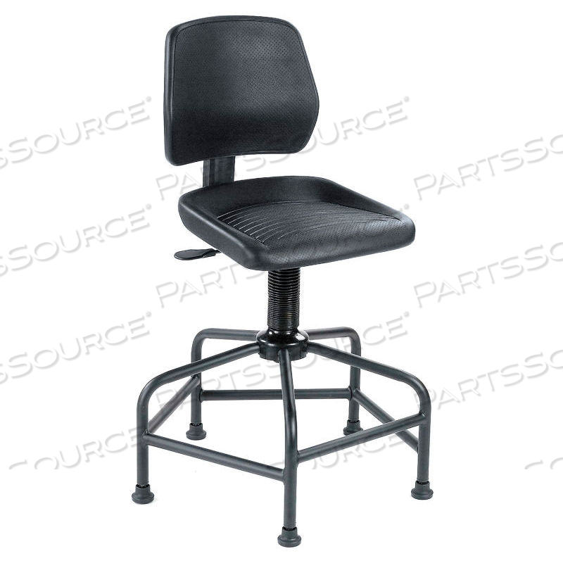 INTERION TASK STOOL - POLYURETHANE - BLACK by Approved Vendor INTERION TASK STOOL - POLYURETHANE - BLACK by Approved Vendor