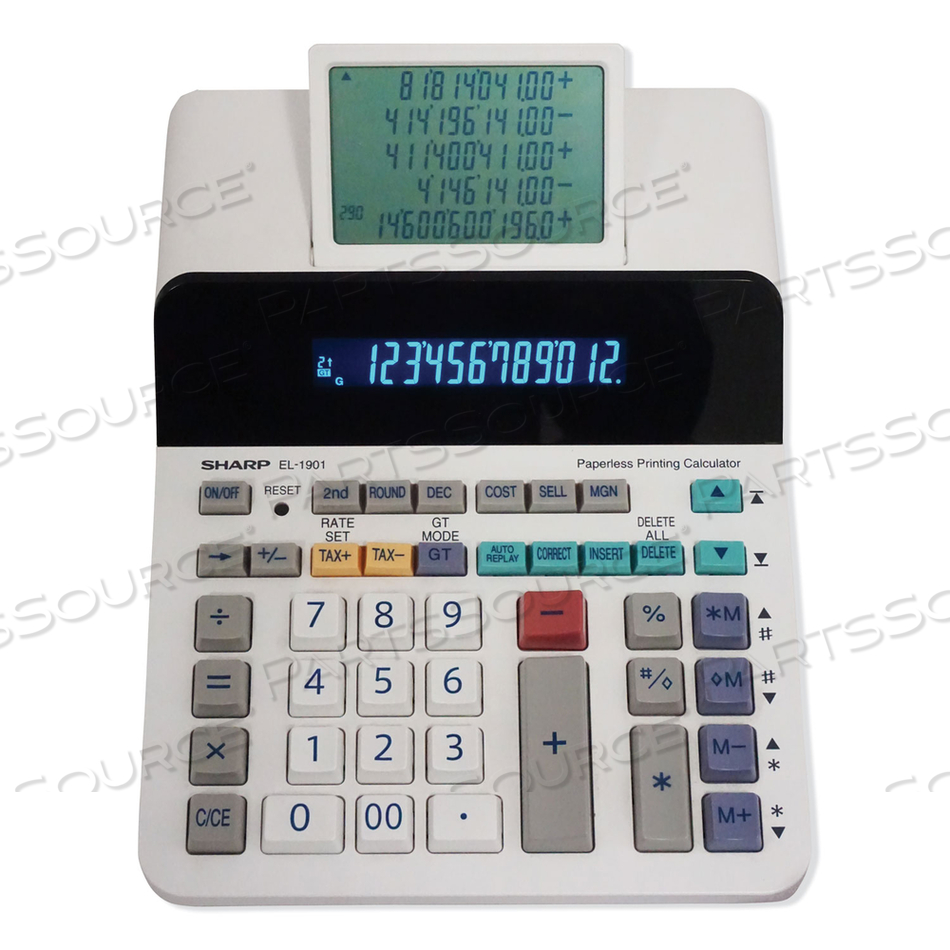 EL-1901 PAPERLESS PRINTING CALCULATOR WITH CHECK AND CORRECT by Sharp Electronics Corporation