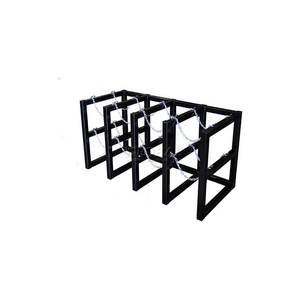 CYLINDER TUBE RACK, 4 WIDE X 2 DEEP, 58"W X 26"D X 30"H,8 CYLINDER CAP. by Justrite