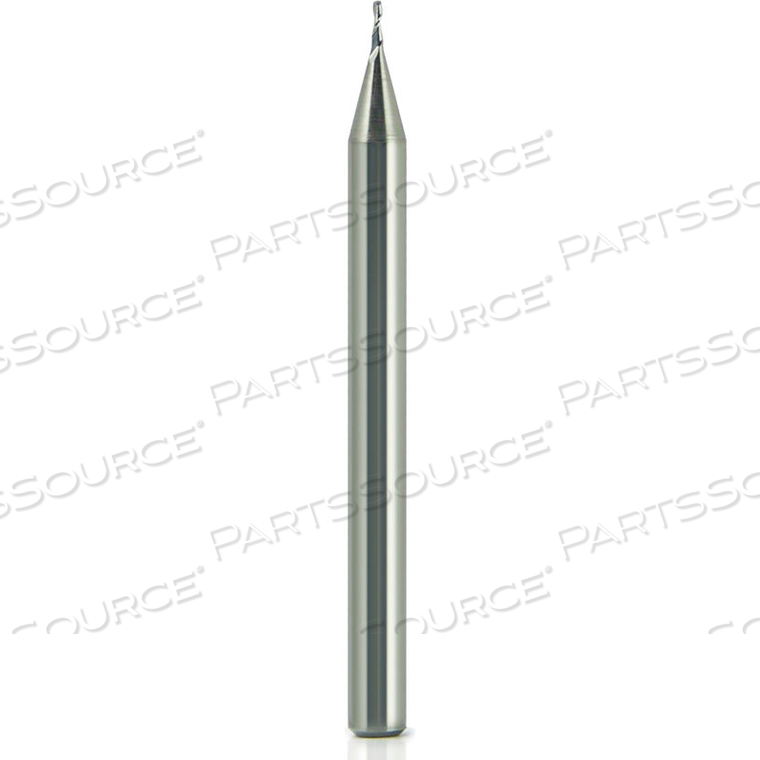 1/8" DIA., 1/8" SHANK, 0.375" LOC, 1-1/2" OAL, 2 FLUTE CARBIDE SQUARE SINGLE END MILL, UNCOATED 