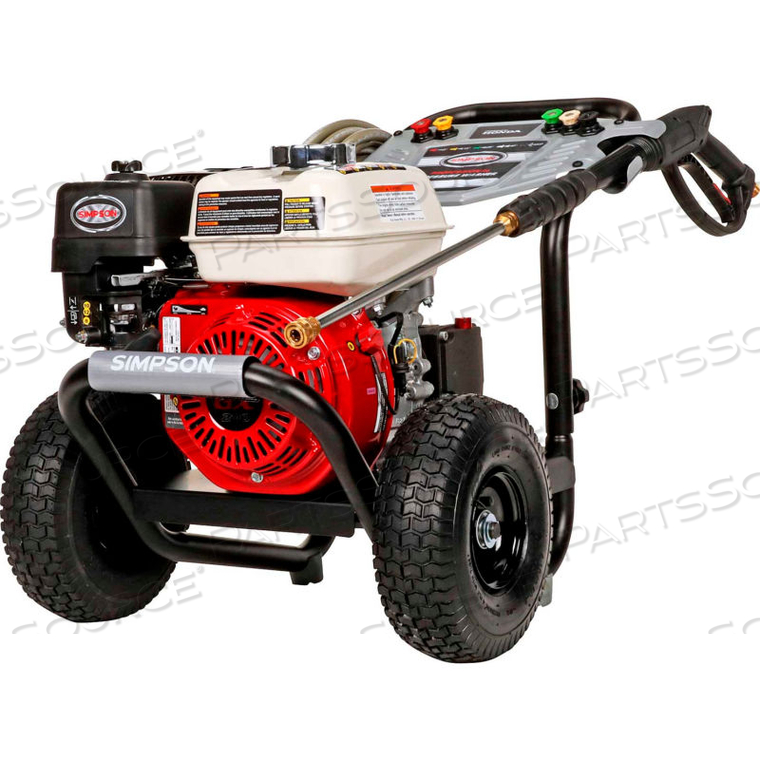 SIMPSON POWERSHOT 3500PSI 196CC 2.5GPM GAS PRESSURE WASHER W/ HONDA GC200 ENGINE AAA PUMP by FNA Group Inc. SIMPSON POWERSHOT 3500PSI 196CC 2.5GPM GAS PRESSURE WASHER W/ HONDA GC200 ENGINE AAA PUMP by FNA Group Inc.