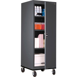 MOBILE STORAGE CABINET TA3R242460- 24X24X66, CHARCOAL by Sandusky Lee Cabinets