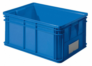 SOLID WALL STACKING CNTNER 26X19X12 BLUE by SSI Schaefer