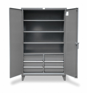 COMBO DRAWER CABINET 78 H 60 W DARK GRAY by Strong Hold