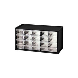 SHUTER PARTS DRAWER CABINET, 20 DRAWERS, BENCH STYLE, 14-3/4"W X 6"D X 7-3/8"H by LDS Industries LLC