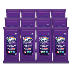 MULTI PURPOSE WIPES, 7 X 7, LAVENDER, 24/PACK, 12 PACKS/CARTON by Fabuloso