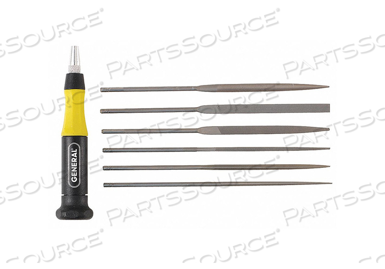 NEEDLE FILE SET SWISS 6 PIECES by General Tools & Instruments NEEDLE FILE SET SWISS 6 PIECES by General Tools & Instruments