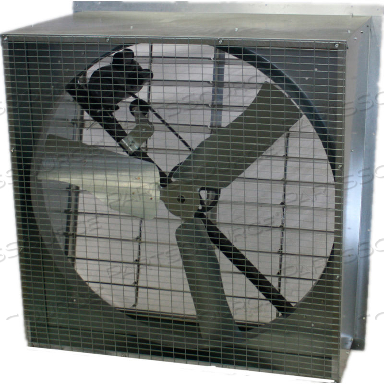 48" SLANTWALL EXHAUST FAN - BELT DRIVE - 1 HP - 21100 CFM - 115/230V by Hessaire 48" SLANTWALL EXHAUST FAN - BELT DRIVE - 1 HP - 21100 CFM - 115/230V by Hessaire