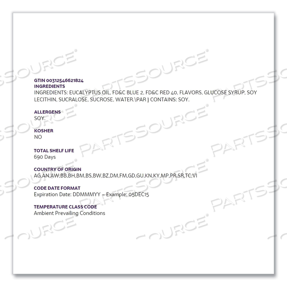 TRIPLE ACTION COUGH DROPS, CHERRY, 30/BAG by HALLS