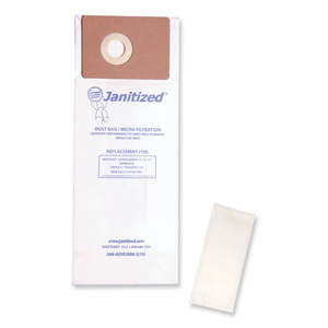 VACUUM FILTER BAGS DESIGNED TO FIT ADVANCE VU500/TRIPLE S TRIUMPH, 100/CARTON by Janitized