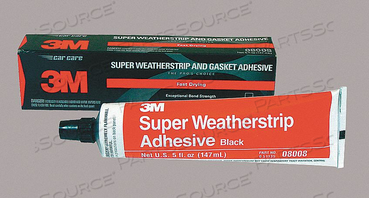 WEATHERSTRIP ADHESIVE TUBE 5.00 OZ BLACK by 3M Consumer WEATHERSTRIP ADHESIVE TUBE 5.00 OZ BLACK by 3M Consumer