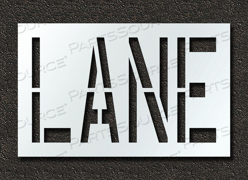 PAVEMENT STENCIL LANE 24 IN by RAE Products & Chemicals Corp.