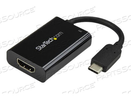 BLACK USB TYPE C (DP 1.2 ALT MODE) TO HDMI 2.0 VIDEO DISPLAY ADAPTER CONVERTER 4 by StarTech.com Ltd.
