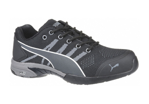 ATHLETIC SHOE 9-1/2 C BLACK STEEL PR by Puma Safety Shoes