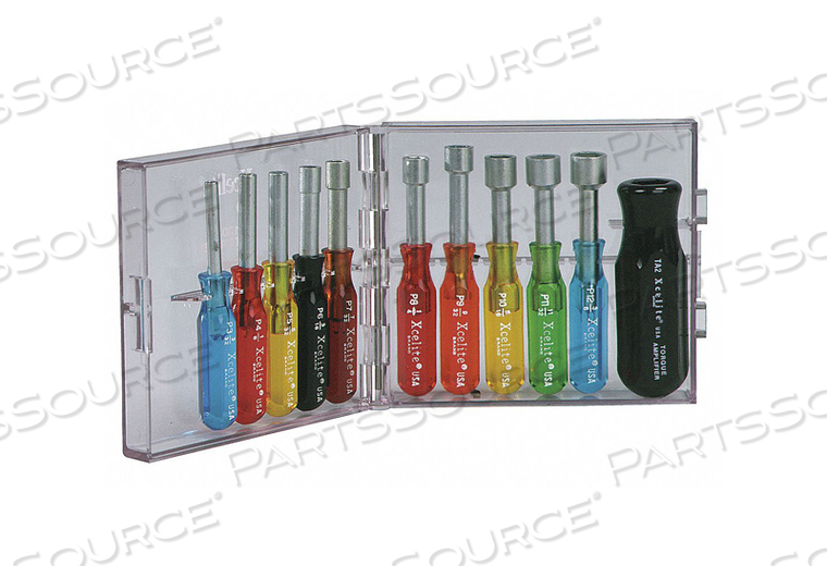 NUT DRIVER SET 11 PIECES SAE HOLLOW by Xcelite NUT DRIVER SET 11 PIECES SAE HOLLOW by Xcelite