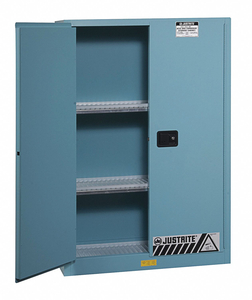 CORROSIVE SAFETY CABINET 45 GAL. BLUE by Justrite