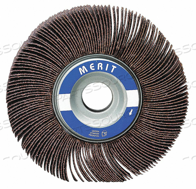 J0642 FLAP WHEEL 1-1/2 DIA 1 W SHK 1/4 60 by Merit