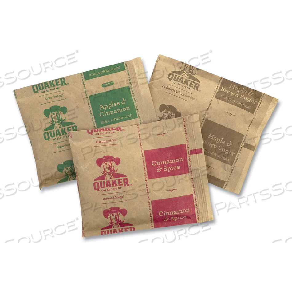 INSTANT OATMEAL, ASSORTED VARIETIES, 1.51 OZ ENVELOPE, 52/CARTON 