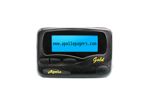 450-470MHZ ALPHANUMERIC PAGER, BLACK by Apollo Digital Paging Company