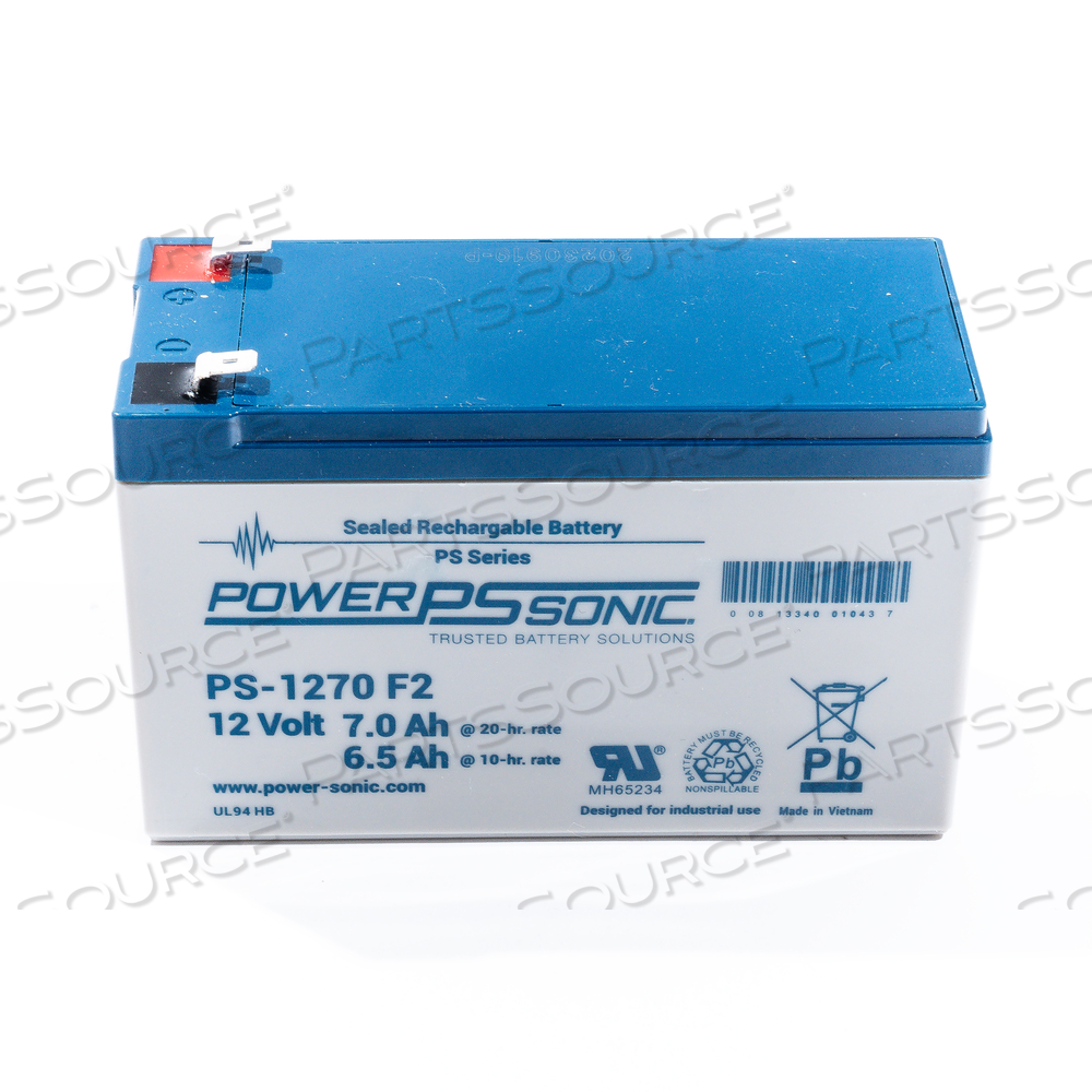 POWER-SONIC 5.94IN L 12V 7AH SEALED LEAD ACID RECHARGEABLE BATTERY 