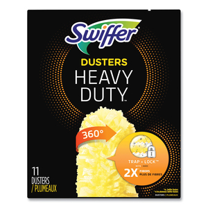 HEAVY DUTY DUSTERS REFILL, DUST LOCK FIBER, 2" X 6", YELLOW, 33/CARTON by Swiffer