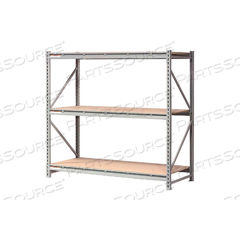 EXTRA HIGH CAPACITY BULK RACK WITH WOOD DECKING 72"W X 24"D X 120"H STARTER by Approved Vendor