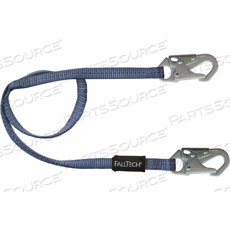 6' RESTRAINT LANYARD, SINGLE LEG, WITH 2 SNAP HOOKS by Falltech