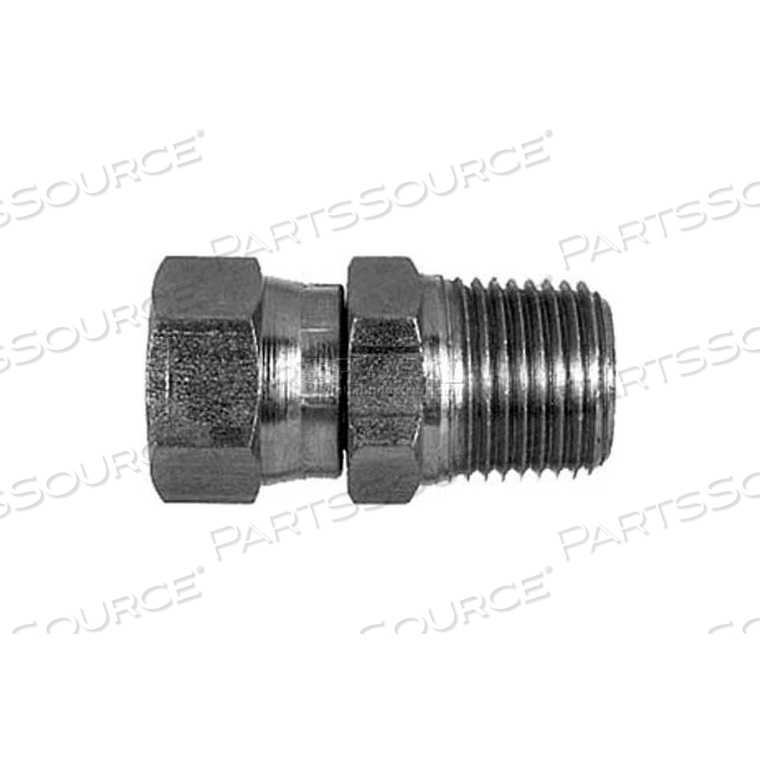 FML PIPE SWIVEL TO MALE PIPE STRAIGHT, H9205X6X8, 3/8" NPSM SWIVEL NUT, 1/2" MALE NPT-MIN QTY 17 