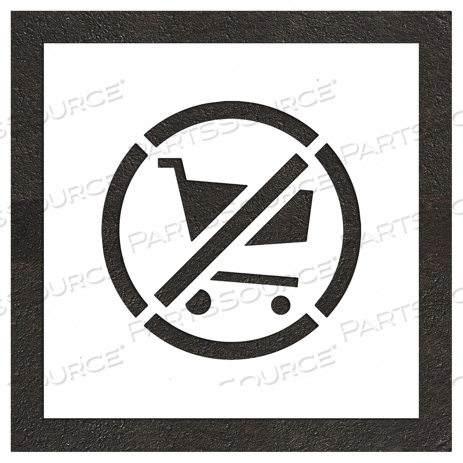 PAVEMENT STENCIL 26 H 26 W 0.125 THICK by RAE Products & Chemicals Corp.