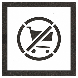 PAVEMENT STENCIL 26 H 26 W 0.125 THICK by RAE Products & Chemicals Corp.