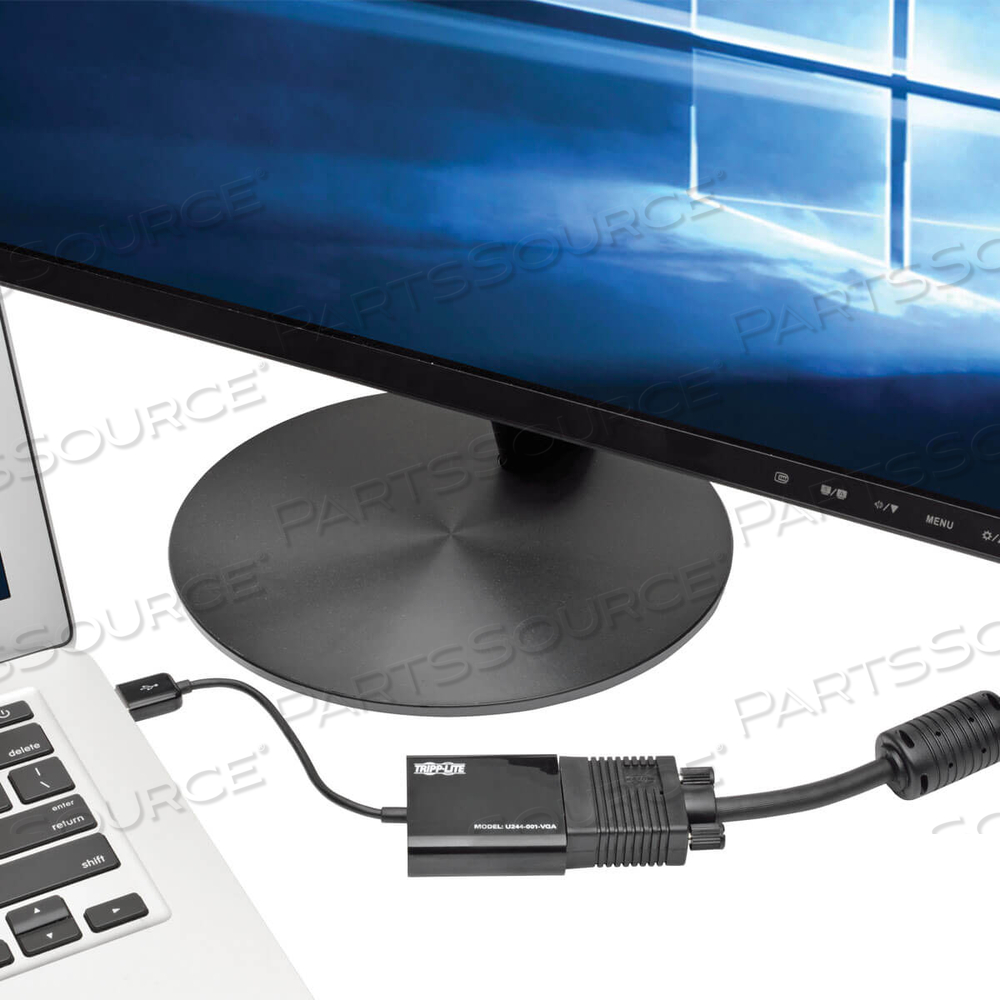 USB TO VGA ADAPTER MULTI MONITOR EXTERNAL VIDEO CONVERTER 1080P by Tripp Lite