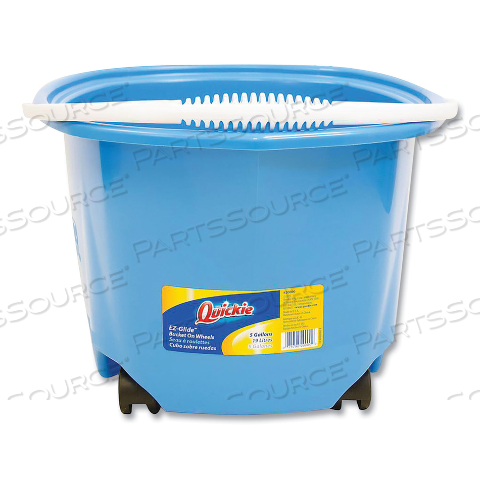 EZ-GLIDE BUCKET ON WHEELS, 5 QT, BLUE by Quickie