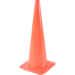 36" TRAFFIC CONE, NON-REFLECTIVE, ORANGE, 10 LBS by Lakeside Plastics