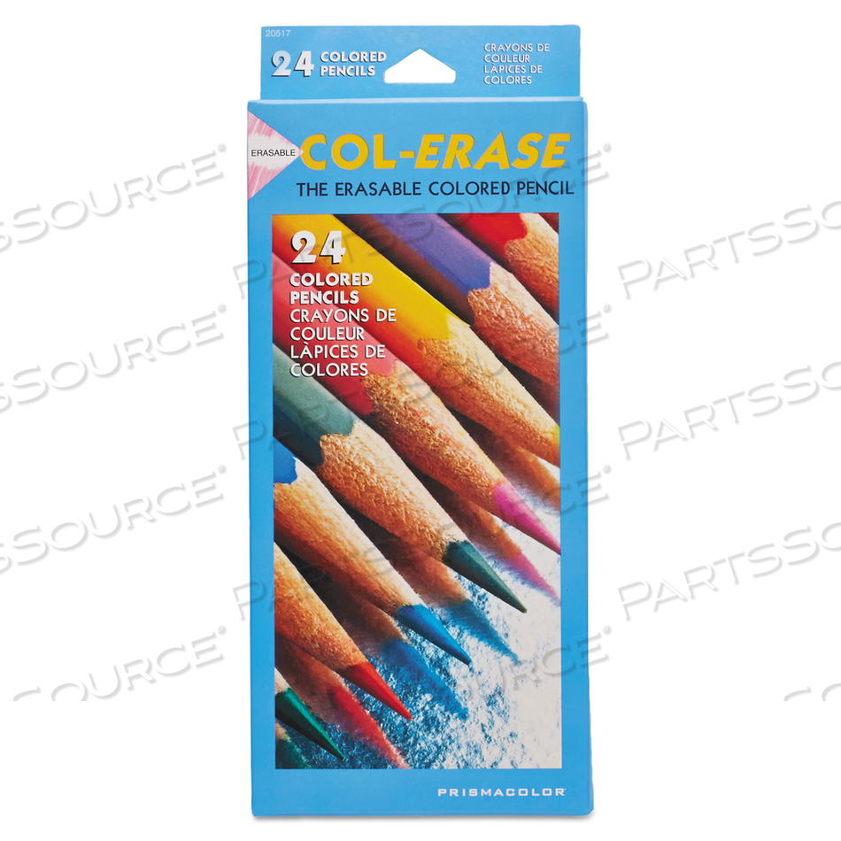 COL-ERASE PENCIL WITH ERASER, 0.7 MM, 2B (#1), ASSORTED LEAD/BARREL COLORS by Prismacolor COL-ERASE PENCIL WITH ERASER, 0.7 MM, 2B (#1), ASSORTED LEAD/BARREL COLORS by Prismacolor