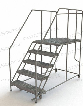 MOBILE 5 STEP STEEL 36"W X 48"L WORK PLATFORM LADDER - 800 LB. CAPACITY by Tri-Arc