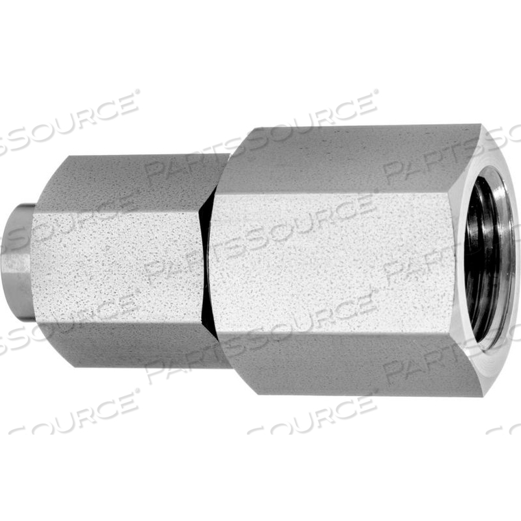 316 SS 37 DEGREE FLARED FITTING - STRAIGHT ADAPTER FOR 1" TUBE OD X 1" NPT MALE THREAD 