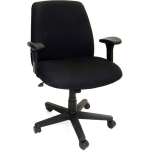 SHOPSOL BIG AND TALL OFFICE MANAGER CHAIR - FABRIC - BLACK by LDS Industries LLC